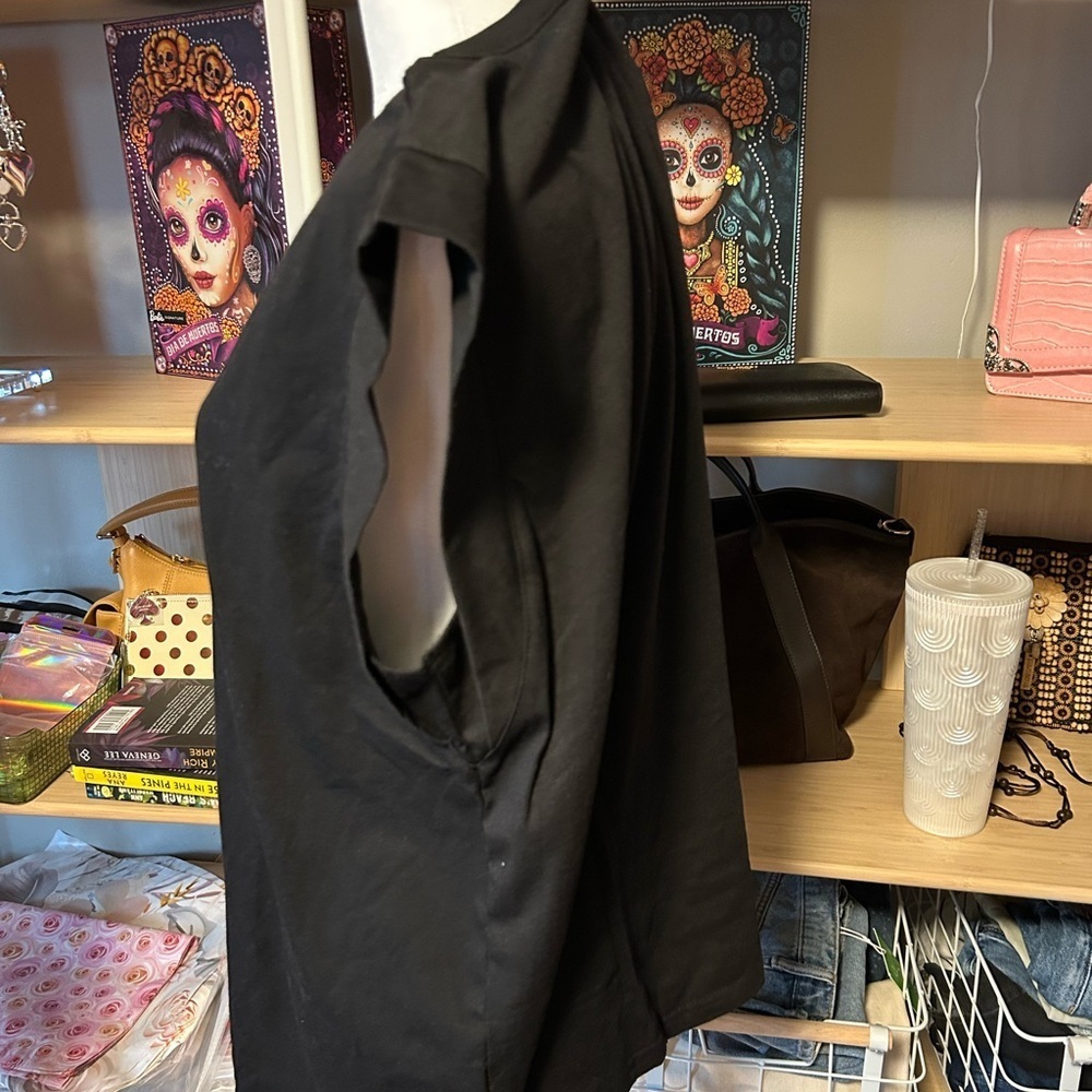 Amazon brand. Size XL. Preloved Boxy Black Sleeveless Women's Top - Picture 5 of 6